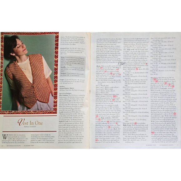 Interweave Knits Summer 1997 Beyond the Basics Bead Knitting - Picture 11 of 13